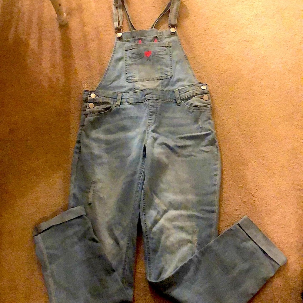 Girls justice overalls size 16